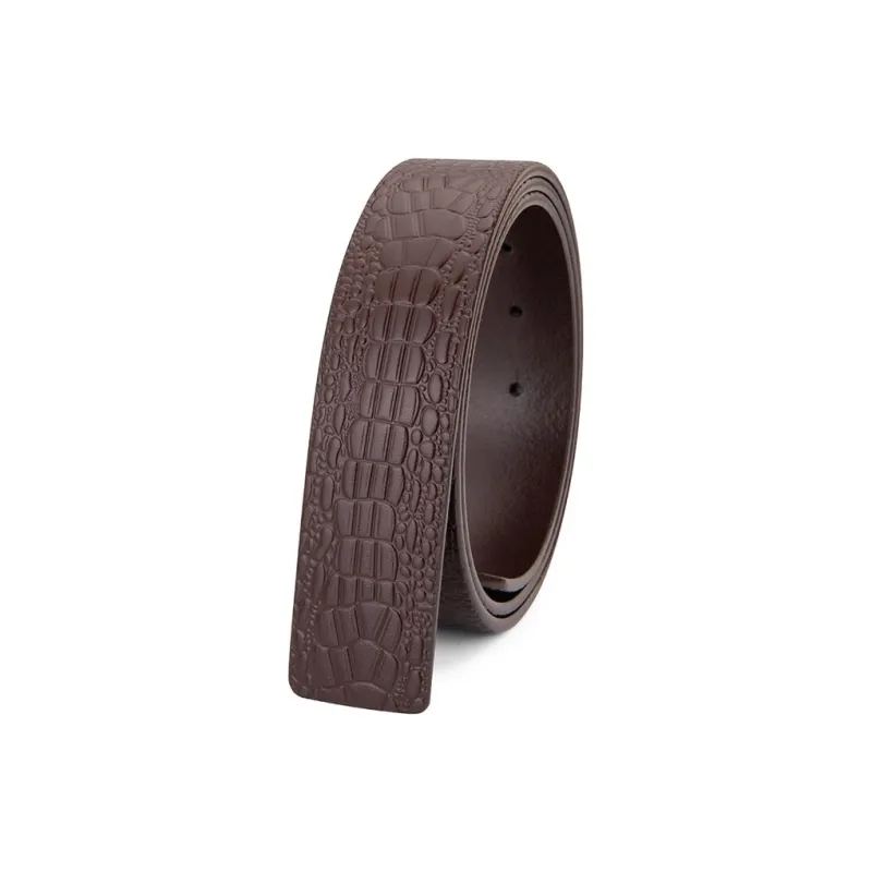 Cows Reign Without Head Plate Buckle No Head Strap Leather Belts Men's Width 3.4CM-7