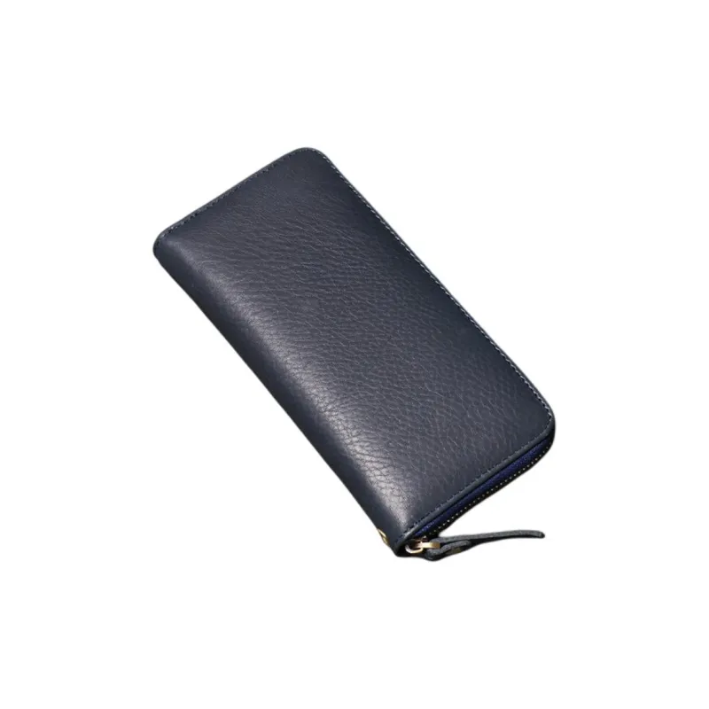 LARTIGENT Cow Leather Clutch Regular Men's Black/Royal Blue-4
