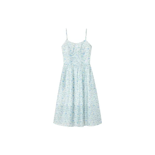 H'S Slip Dresses Women's Blue Floral