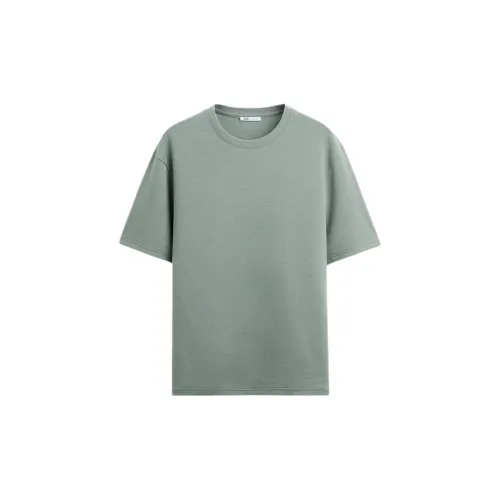 ZARA T-Shirts Men Medium Green