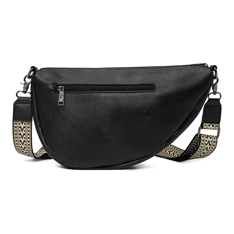 CMLZIUA PU Crossbody Bag Regular Unisex Black-2