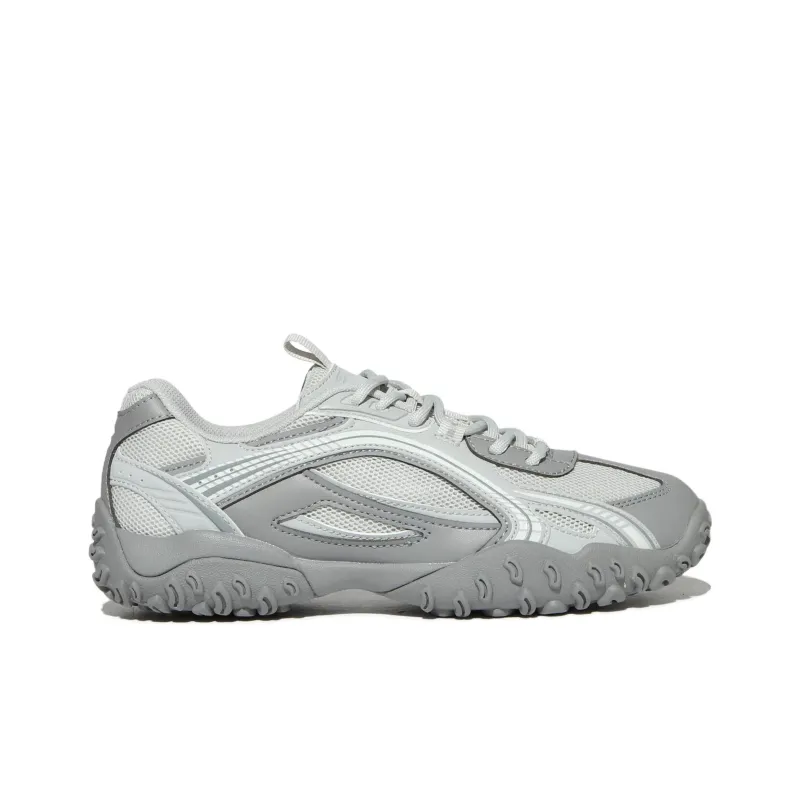 FILA Eschape Cushioning, Wear Resistant Low Top Running Shoes Unisex Gray White-1
