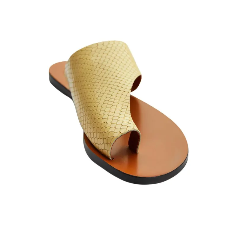 ATP Atelier Slip-Resistant Flip Flops Women's Yellow-2