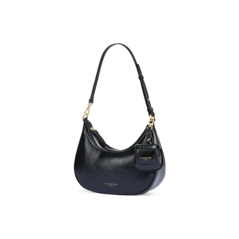 PAULS BOUTIQUE Artificial Leather Handbag Shoulder Bag Women's Black-1