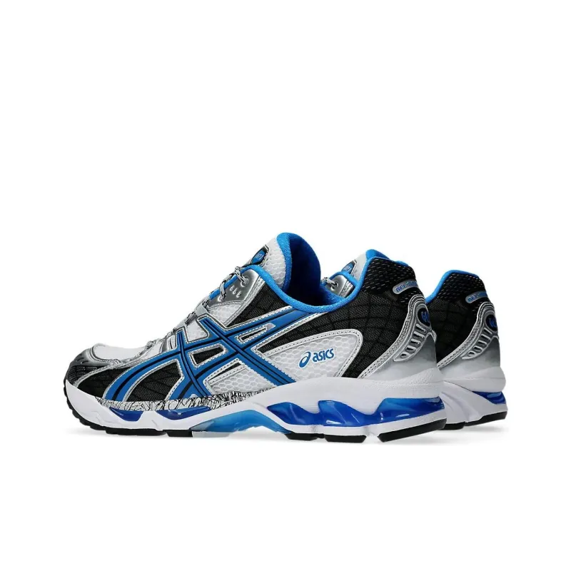 Asics GEL Nimbus 10.1 Low Top Running Shoes Unisex White Blue-4