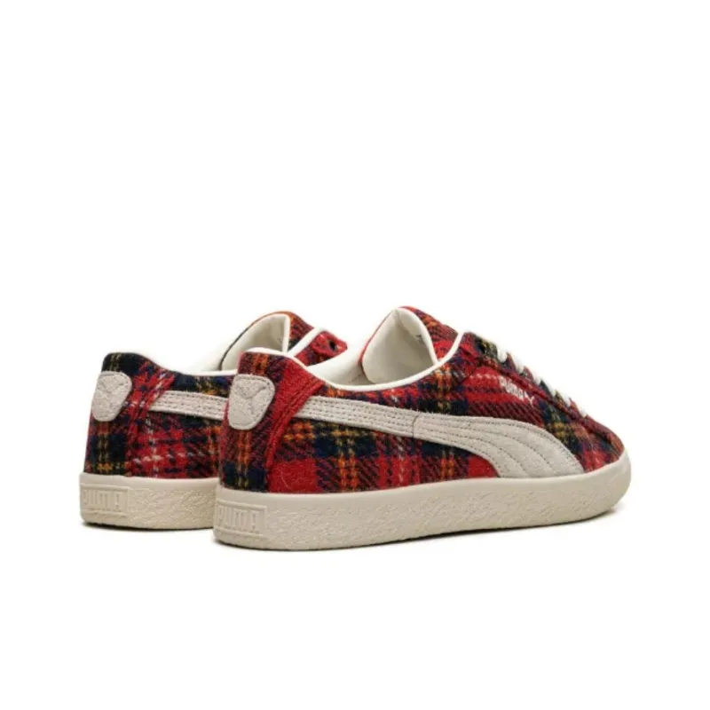 PUMA Suede Vintage Harris Tweed Tartan Red-3
