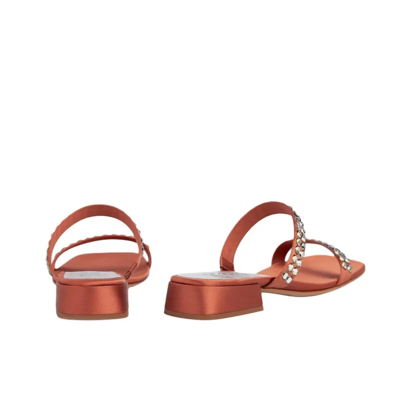 Pedro García Slide Slippers Women's Red Brown-3