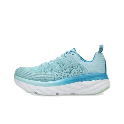 HOKA ONE ONE Bondi 6 Running Shoes Women's Low-Top Light Blue