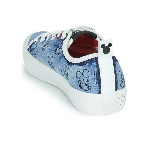 Desigual Alpha Mick Ey Denim Abrasion Resistant Low Top Skateboard Shoes Women's Blue-7