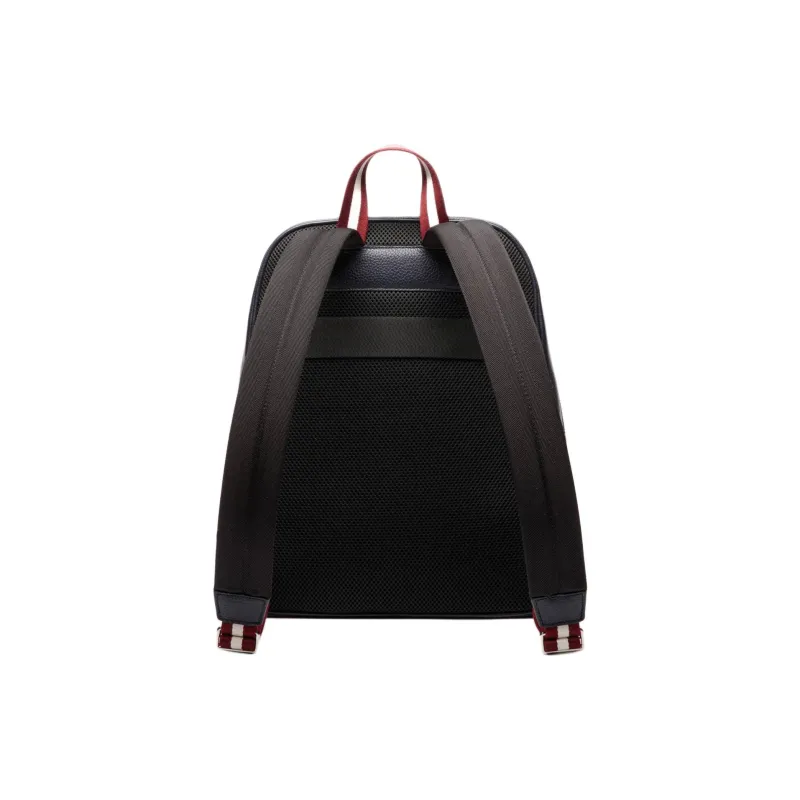 BALLY Grain Cow Leather Backpack Men's Marine Blue-2