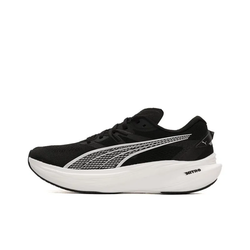 PUMA Deviate NITRO 3 Low Top Casual Running Shoes Men's Black White-0