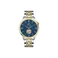 928 Gold Case Blue Dial Two-Tone Gold Steel Band