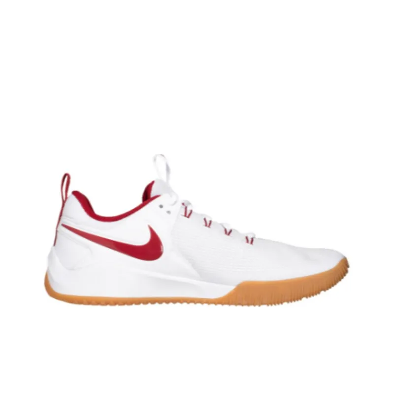 Nike AIR ZOOM HYPERACE 2 Anti Slip Wear Resistant Low Top Training Shoes Unisex White Red-1