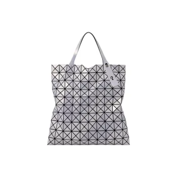 ISSEY MIYAKE Prism Polyester Tote Bag, Shopping Bag, Handbag, Shoulder Bag Women's Silver Blue