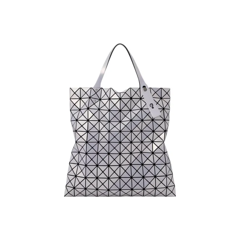 ISSEY MIYAKE Prism Polyester Tote Bag, Shopping Bag, Handbag, Shoulder Bag Women's Silver Blue-0