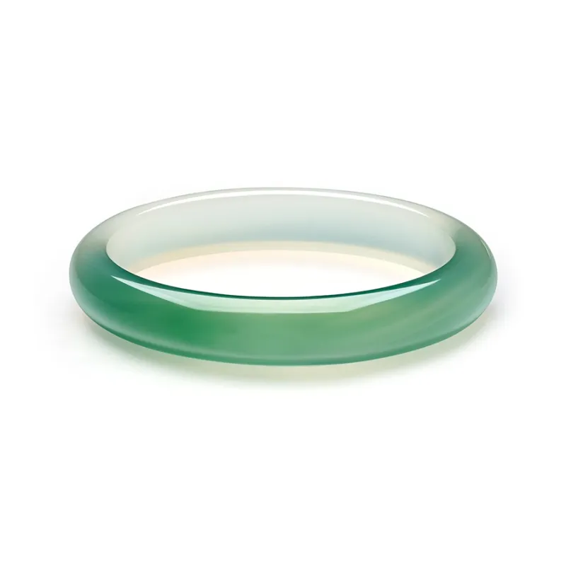LIU GUI FU JEWELRY Chalcedony Jade Bangle #Good Luck Women's-1