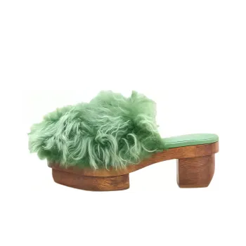 CULT GAIA Wrap-toe Slippers Women's Green