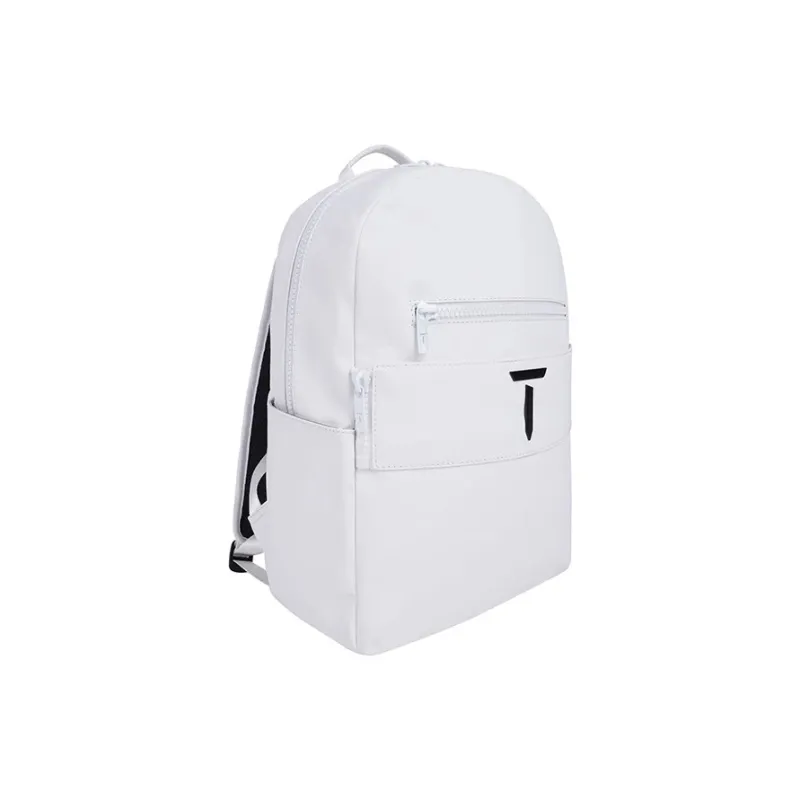 EUROPEAN TOUR Synthetic Leather Backpack Men's Black/White-1