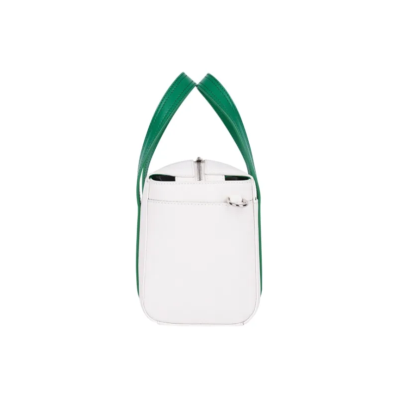 EUROPEAN TOUR Cow Leather One Shoulder Handbag Regular Women's White/Green-3
