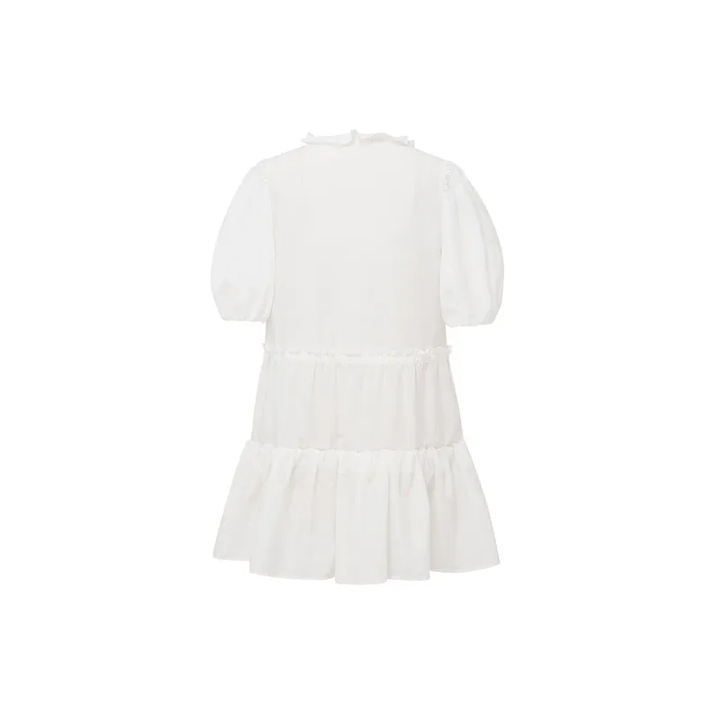 D'zzit Long Sleeved Dresses Women's White-1
