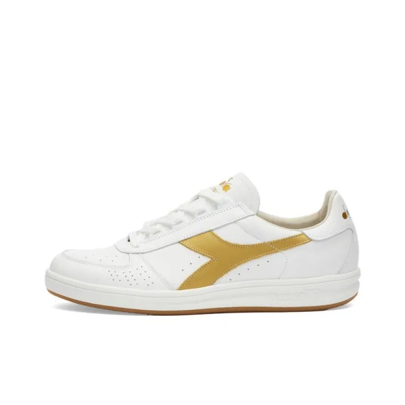 Diadora B. Elite Anti Slip Wear Resistant Low Top Skateboard Shoes Men's White-0