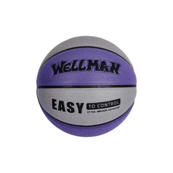 WELLman PU Basketball Gray Purple Size 7 Training Unisex