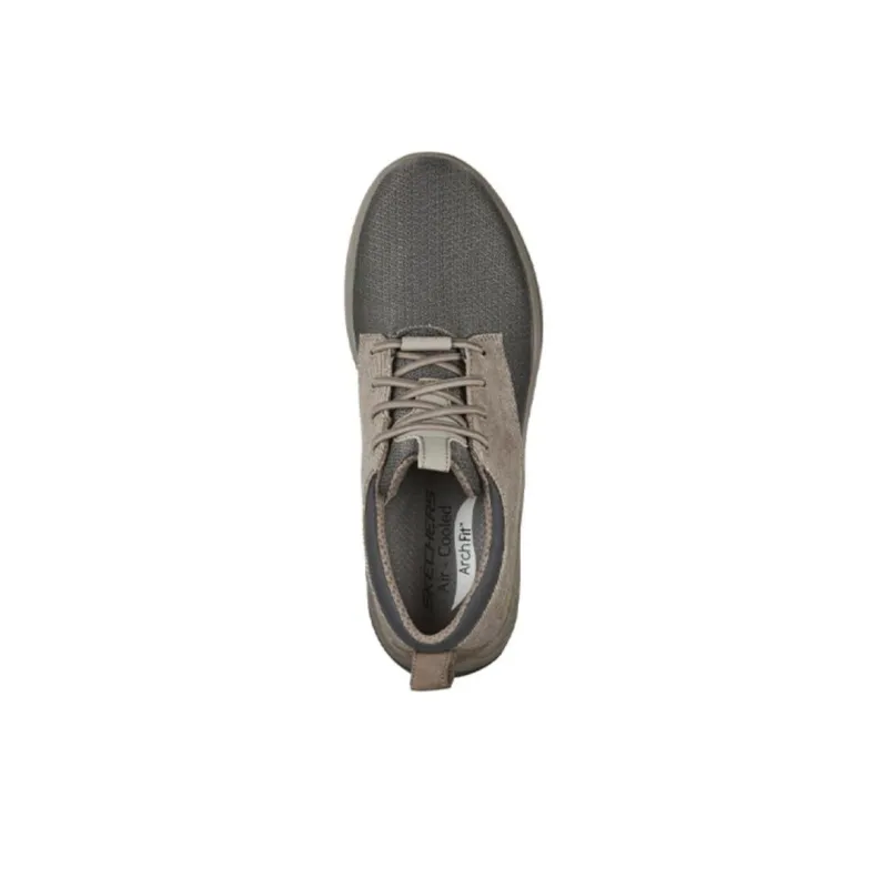 Skechers Arch Fit Motley Cushioning Breathable Wear-Resistant Slip-Resistant Low-Top Running Shoes Men's Umber-3