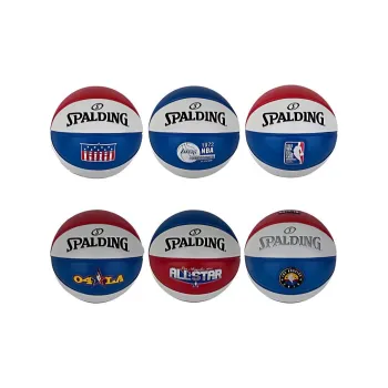 SPALDING PU Blossom Ball Commemoration Set Red White Blue Size 1 Ball Street Unisex