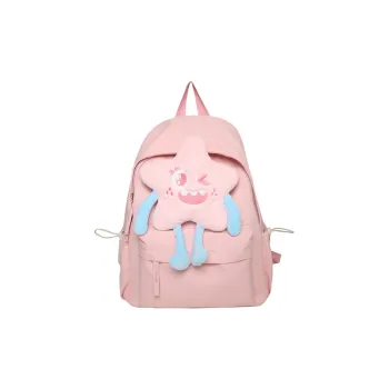 GEERDUN Nylon Backpack Women's Yellow/Black/Pink/Red