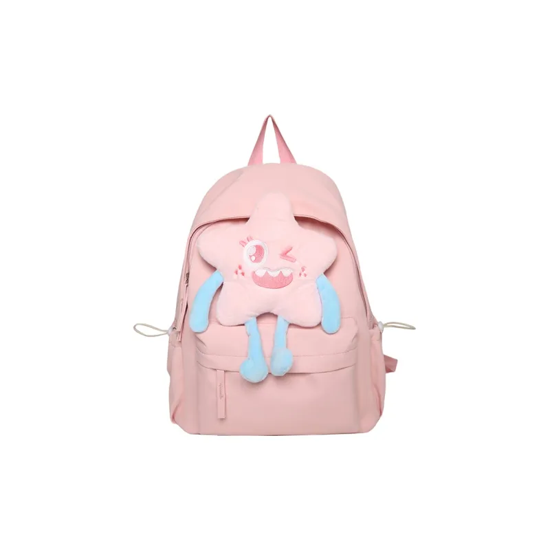 GEERDUN Nylon Backpack Women's Yellow/Black/Pink/Red-6