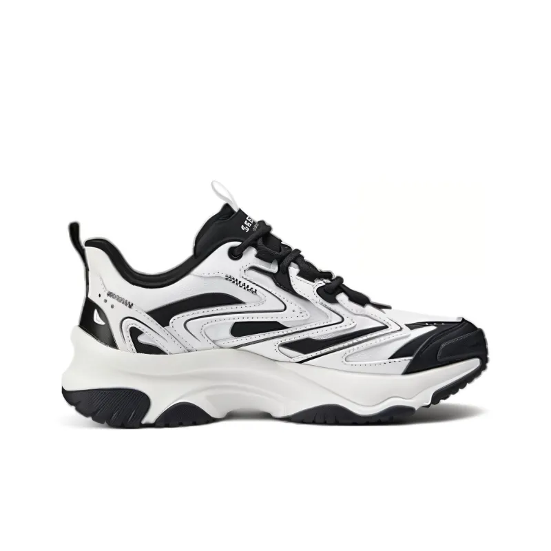 Skechers Street Anti Slip Wear Resistant Low Top Casual Shoes Women's White Black-1