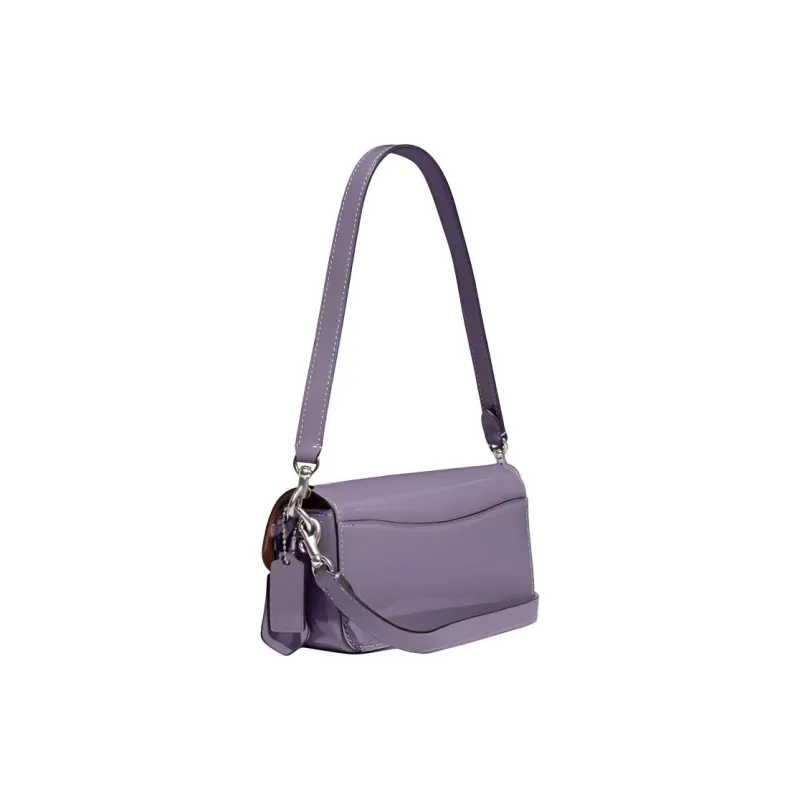 COACH Studio Patent Leather Portable Crossbody Bag Shoulder Bag Women's Light Purple-1