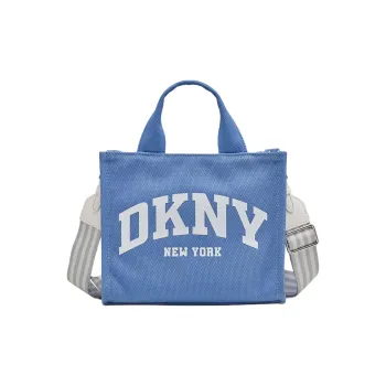 DKNY 100% Cotton Shoulder Bag Crossbody Bag Handbag Women's Blue