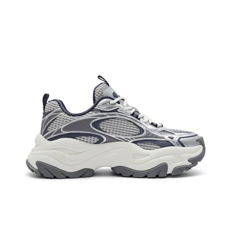 Champion Nebula Layered Low Top Chunky Sneakers Men's Dark Silver-1