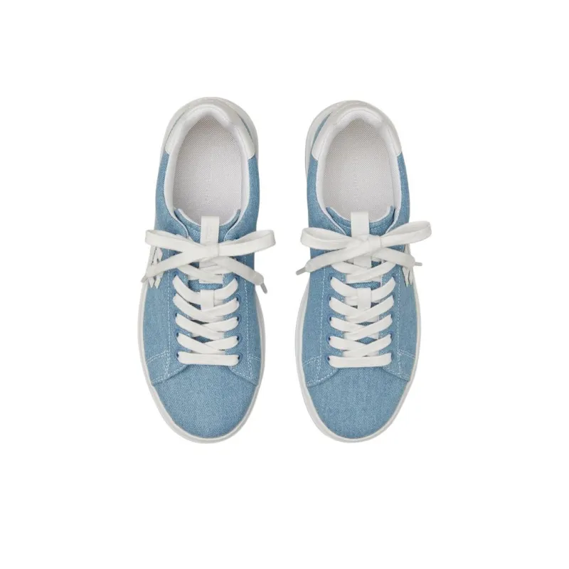 TORY BURCH Howell Court Low Top Skateboard Shoes Women's Blue-3