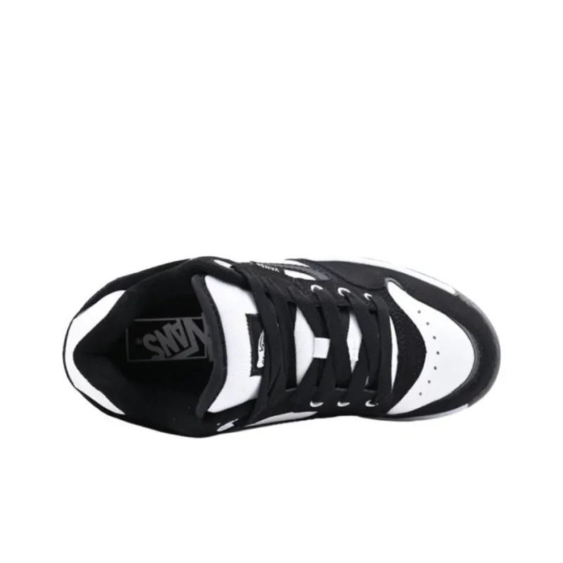 Vans Rowley Anti Slip Wear Resistant Low Top Casual Shoes Unisex Black White-3