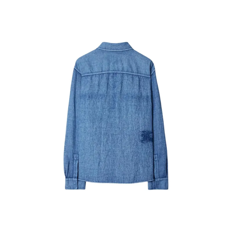 Burberry Shirts Men Blue-1
