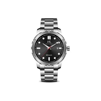 SHANGHAI National Automatic Mechanical Movement Stainless Steel Watchband Watch Men's Watches Black Dial