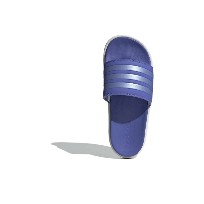 Adidas Adilette Platform Slides Semi Cobalt Blue Blue Spark Met. Core White Women's-4