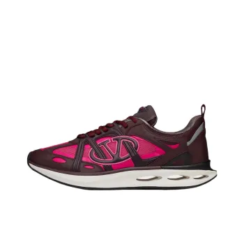 Valentino VLOGO EASYJOG Low Top Casual Shoes Men's Burgundy