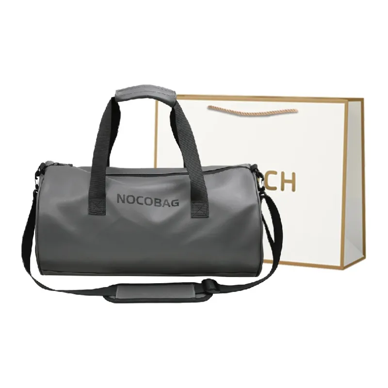 BRINCH Pu Travel Bag Regular Men's Gray/Black-0