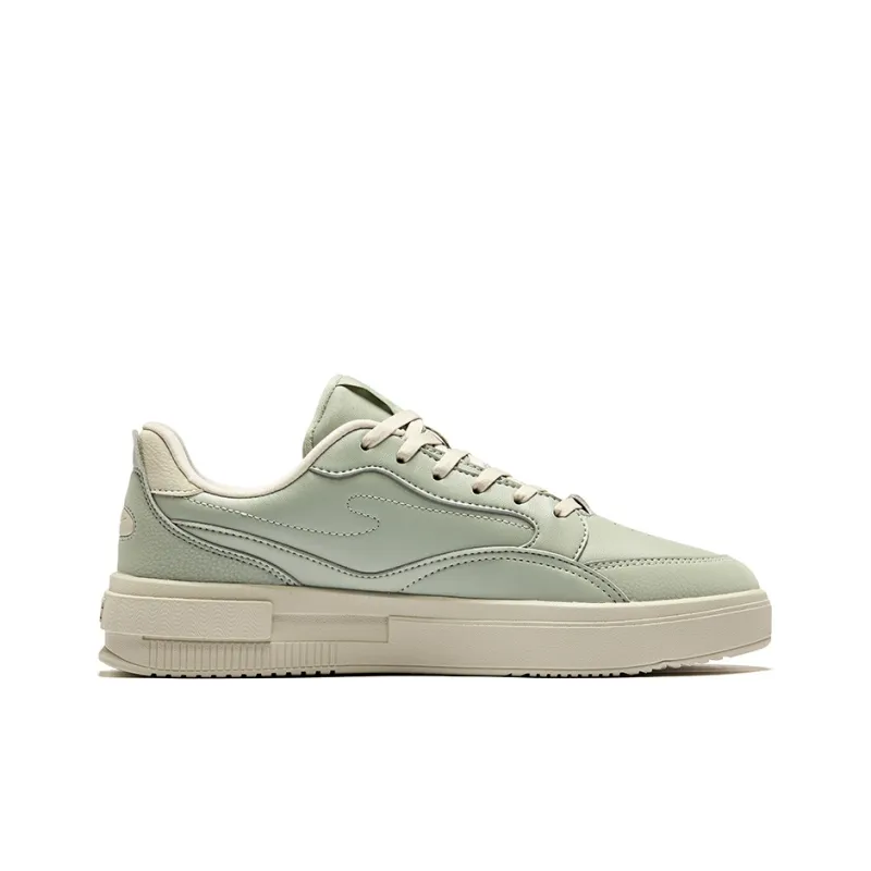 Erke Shocked Abrasion-Resistant Slip-Resistant Low-Top Skateboard Shoes Men's Stone Green Float Gray-1