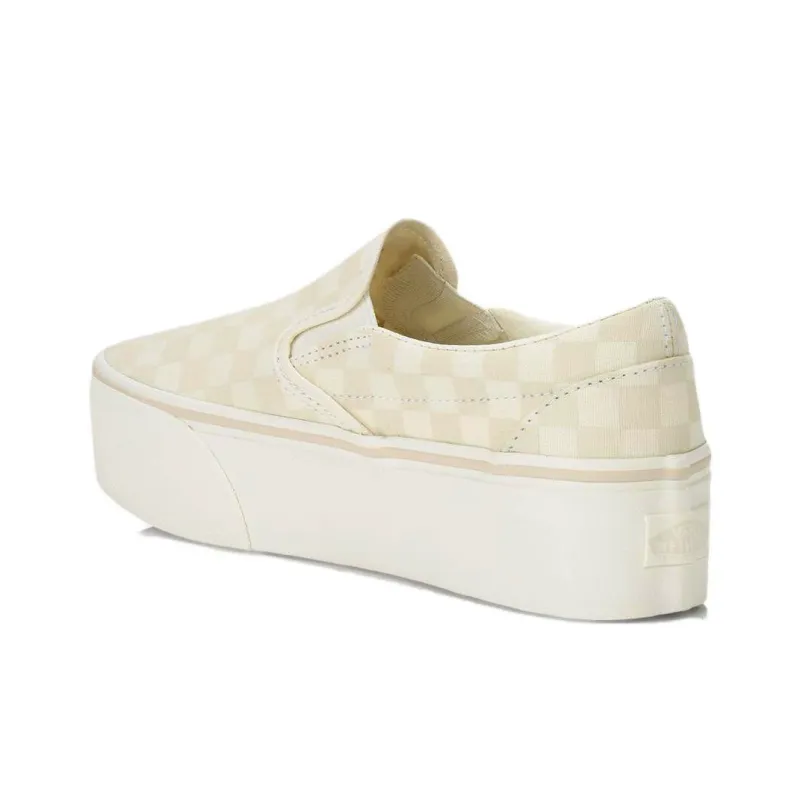 Slip On Classic Vans Stackform 'Checkerboard Turtledove Beige'-1