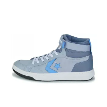 Converse Pro Blaze V2 Cushioning, Wear Resistant High Top Skateboard Shoes Men's Blue Gray