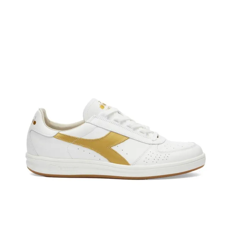 Diadora B. Elite Anti Slip Wear Resistant Low Top Skateboard Shoes Men's White-1