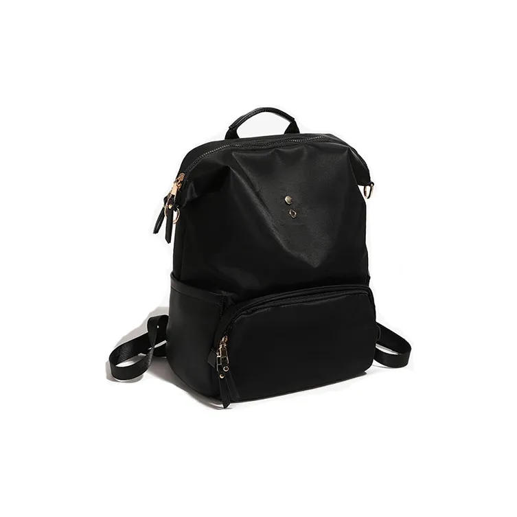 TTaG．baG Microfiber Leather Carry Backpack Women's Orange/Black/Gray-5