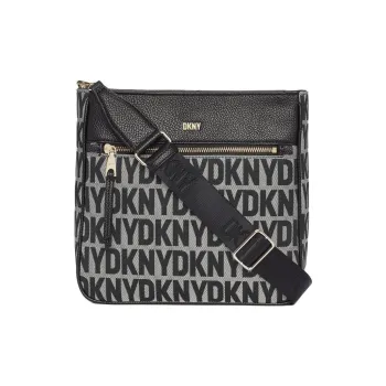 DKNY Imitation Leather Shoulder Bag Crossbody Bag Women's Black