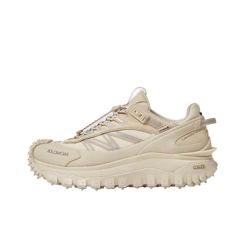 Moncler Trailgrip Gt Slip Resistant Waterproof Low Top Outdoor Shoes 4.5cm Men's Beige-0