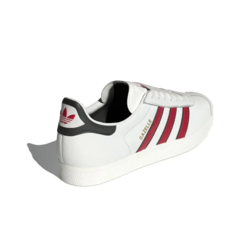 Adidas Gazelle White Scarlet Black-2