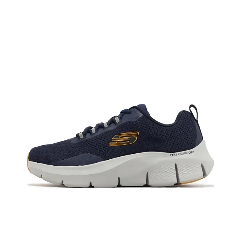 Skechers Flex Comfort Cushioning, Wear Resistant Low Top Casual Shoes Men's Marine Blue-0